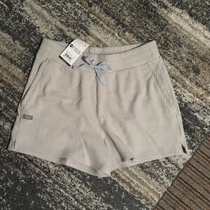 FIGS Women's High Waist Tan Shorts